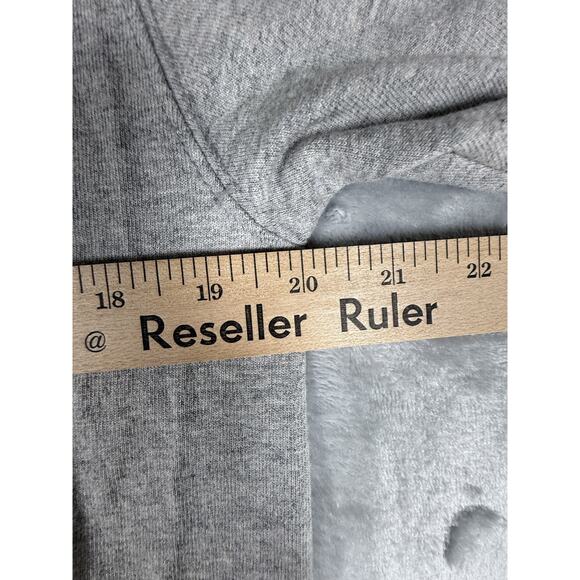 Champion T-Shirt Men's Large Gray Blue Red Script Logo Tee Cotton Blend - Picture 8 of 9